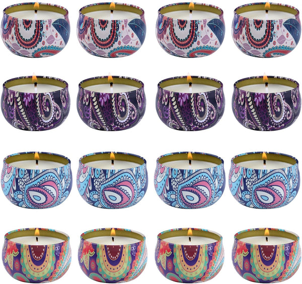 kedtui Scented Candles Gift Set, 32 Pack Aromatherapy Candle, Natural Soy Wax Travel