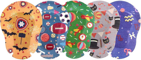 Adhesive Eye Patches for Kids - Cool Boys Design, 45 + 5 Bonus, Regular Size, Hypoallergenic Material