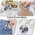 Retainer Case, Cute Mouth Guard Case with Mirror and Ventilation, Orthodontic Aligner Case (Gray Marble)