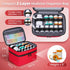 Mancro Dual Layers Medicine Organizer Bag, Pill Bottle Organizer Storage with Lockable Zipper, Medication Travel Bag