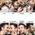 Men's Beard Shaping Tool with Inbuilt Comb for Goatee Mustache Sideburns, Transparent Template (Clear)