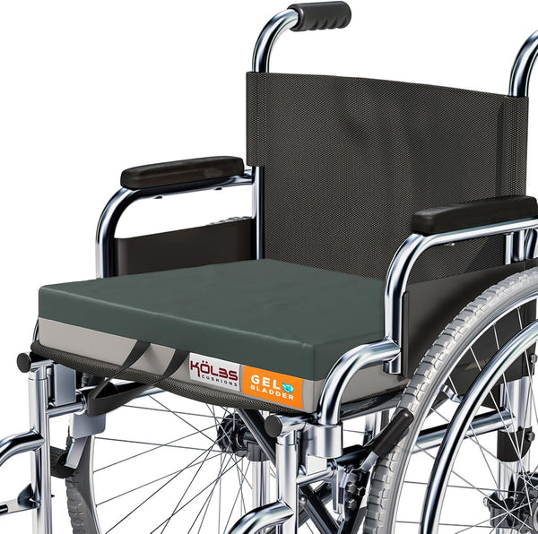 Koelbs Gel Extreme Wheelchair Seat Cushion, Coccyx, Sciatica & Tailbone Pain Relief,