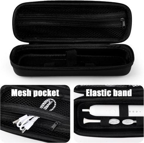Hooqict Electric Toothbrush Travel Case for Oral-B Pro 1000, 2000, 3000, 3500, 1500, Protective Storage Bag