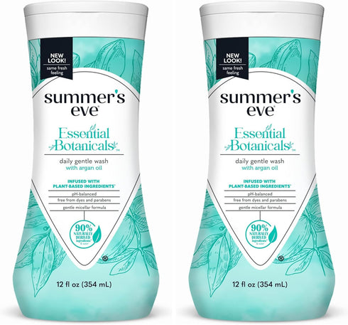Summer's Eve Essential Botanicals All-Over Daily Feminine Wash with Argan Oil, Gentle