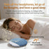 White Noise Sound Machine Pillow Speaker for Sleeping Under Pillow Bluetooth Speaker Headphone-Free Sleep Speaker