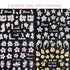 Flower Nail Art Stickers Decals - 5D Embossed Spring Design in Yellow, Pink, and White for Nail Decorations