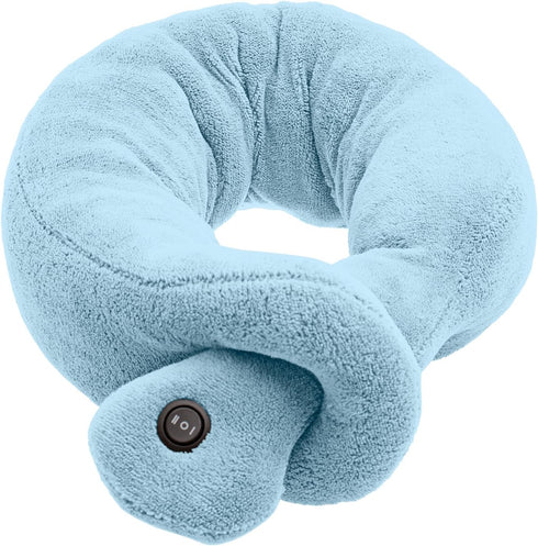 Ideas In Life Vibrating Massaging Neck Pillow - Colors Vary - Wrap Around Feature for Massage Therapy Electric BO