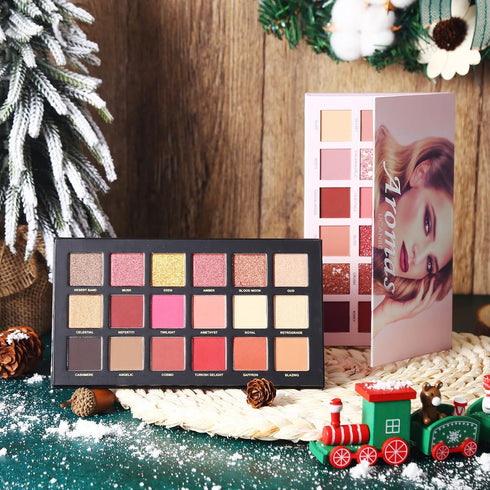 CHARMCODE 2Pcs Twilight Dusk + Aromas Nude Eyeshadow Palette Makeup Set - Highly Pigmented Blending Powder