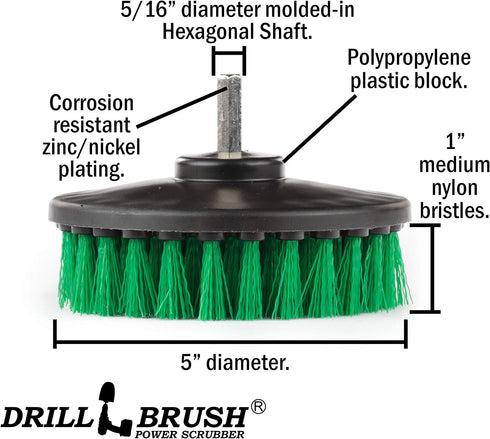 Kitchen Scrubbing Accessories, Drill Brush Stain Remover, Iron Skillet Scrub Brush, Countertop Cleaning Tools, Oven