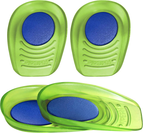 el + Memory Foam Shock Absorbing Heel Cups for Kids, 2 Pairs, 4 Single Heelcups for Sensitive Heels and Foot Pain (Kids