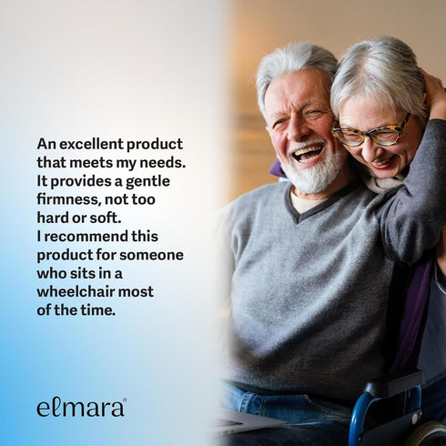 Elmara Doctor-Designed Memory Foam Seat Cushion is The Ultimate Comfort Solution Thick Seat Cushion Relieves Back