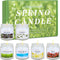Spring Candle Set, 6 Pack Floral Scented Candles, 21 oz Soy Candles