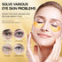 Under Eye Patches for Dark Circles, 60Pcs Eye Mask for Anti Aging, 24K Gold Gel Pads with Collagen for Puffy Eyes