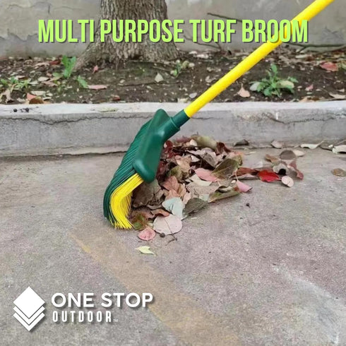Artificial Grass Turf Broom - Astroturf Rake/Brush, Great Carpet Rake & Groomer (CURVED BRISTLE)