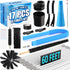 Dryer Vent Cleaner Kit, 17-Piece All-Round Cleaning Kit with 60 Feet Brush, Vacuum Cleaner Hose Attachment, Lint Trap