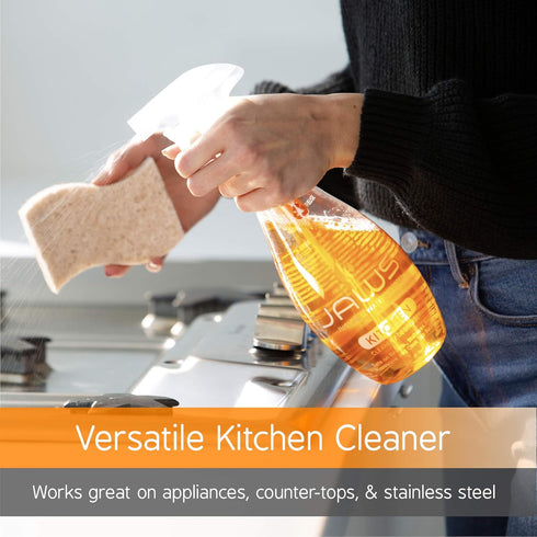 JAWS Cleaners Home Cleaning Kit, Multi-Surface Kitchen, Glass, Shower, Hardwood Floor, 2 Refill Pods Included