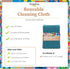 Reusable Cleaning Cloth, 2 Pack, Super Absorbent, Washable Kitchen Towels, 14x10”