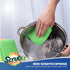 SCRUBIT 12 Pack Scrub and Wipe Cleaning Pads, Dual Sided Scouring Pad and Dish Sponge for Kitchen Utensils