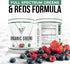 Vedge Nutrition Organic Greens, Vegan Superfood Powder for Energy, Antioxidants & Recovery - Mixed Berry Flavor, 30