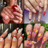 6 Sheets Fruit Nails Stickers, Summer Nails Art Stickers, 3D Self Adhesive Colorful Fruit Nail Decals for Women