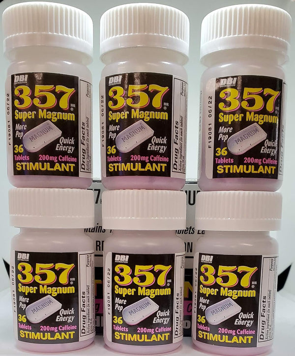 357 Magnum Caffeine, 36ct Bottles (pack of 3)