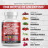 Clean Nutraceuticals Tart Cherry Extract Capsules 20,000mg with Turmeric 8000mg Moringa 4000mg Cranberry 2000mg Chanca Piedra Celery Quercetin ACV Pomegranate L Selenomethionine - Uric Levels - 120 Ct