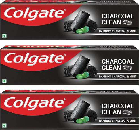 Colgate Charcoal Clean Black Gel Toothpaste, Combo Pack of 360g/12.6oz (120g/42oz x2)