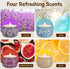 TranquilBliss Set, 4 Pack 120H Scented Candle Soy Wax Candles, Burn Time, Ideal Gifts for Women, Birthday Presents