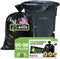 Veska 95-96 Gallon Trash Bags Heavy Duty, (ValuePack 25 Bags w/Ties) 100 Gallon