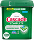 Cascade Complete Dishwasher Detergent Pods Fresh Scent Value Pack, Powerful Dishwasher Pods