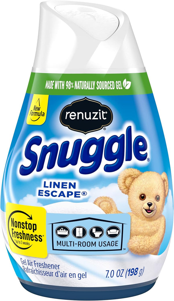 Renuzit Snuggle Gel Air Freshener, Linen Escape, 7 Ounce, 1 Count