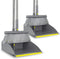 PHYEX 2-Pack Dustpan and Broom Set, Adjustable Handle Dustpan, Broom Combo Set for Home Cleanup (Grey)