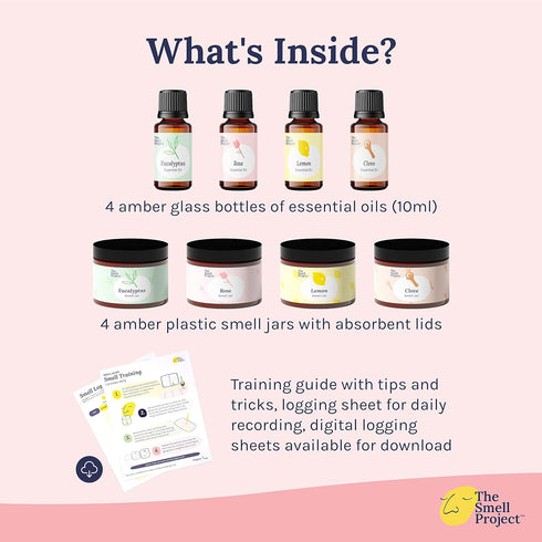 The Smell Project 10ml Smell Training Kit - Olfactory Training Kit with Real Essential Oils - Smell Therapy for Smell