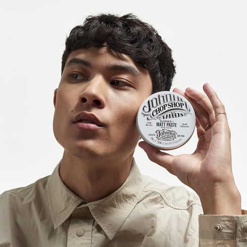 JOHNNY’S CHOP SHOP #1 Men's Hair Styling Matte Paste, Pro-Quality Strong Hold, 2.6 oz