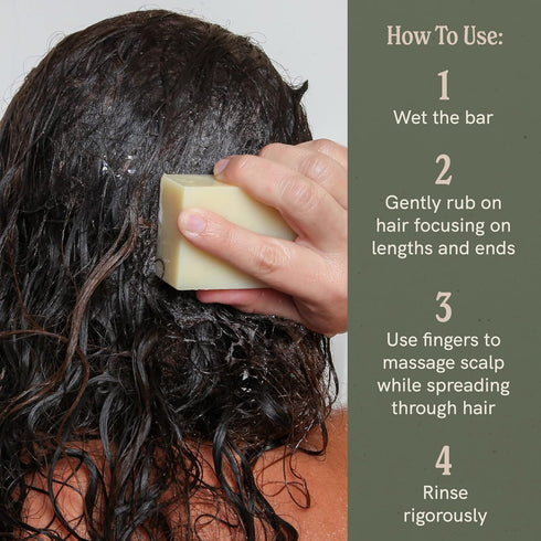 J·R·LIGGETT'S Hair Conditioner Bar for Curly Hair - Plant Based, Zero Waste, Sulfate & Cruelty-Free - 1.75 Ounces