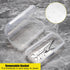 JUXYES Plastic Sterilizing Tray for Nail Art Tools, Portable Sterilizer with Strainer, Clear Storage Box Organizer