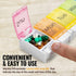 Weekly Pill Organizer, Pack of 2, Colorful 7-Day Easy Push Button Assisted Open for Seniors, BPA Free Daily Travel Pill