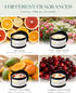 Set 4 Pack 26 oz 200 AOOVOO Crystal Energy Candles for Women - Soy Wax Candles for Home Scented, Hour Long Lasting