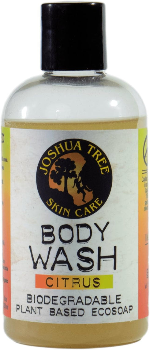 Joshua Tree 8 oz. Eco-Soap - Biodegradable Body Wash and Shampoo with Organic Citrus Ingredients