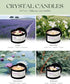 Set 4 Pack 26 oz 200 AOOVOO Crystal Soothing Candles for Women - Soy Wax Candle for Home Scented, Hour Long Lasting