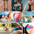 Precut Kinesiology Tape, 3 Rolls Pack, Elastic Sports Tape for Pain Relief, Muscle Support, Waterproof