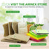 Pack 6 AIRNEX Natural Loofah Sponges for Dishes - of Plastic Free Loofah Kitchen Sponges with Cellulose Core & Cotton