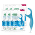 GUM Advanced Care Floss Picks - Dental Flossers for Adults with Vitamin E, Fluoride, Fresh Mint Flavor, 90 ct