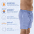 Wearever Incontinence Underwear for Men - Reusable & Washable 2-in-1 Boxer, Regular Absorbency, Navy, L