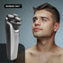 MEMBERS ONLY Electric Razor for Men, Lithium Metallic Cordless Rotary Shaver with 3 Heads, Precision Trimming, IPX6