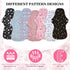PHOGARY 7 Pack Set 1 33cm Reusable Menstrual Pads Large Sanitary Pads for Heavy Flow with Wet Bag, Washable Overnight