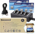 Konnoced LF2032 Battery(20-Pack) CR2032 Rechargeable Coin with Dedicated Charger,Replacement for for Car Key