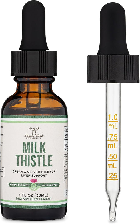Milk Thistle Supplement - Organic Liver Detox Drops 1 FL OZ - 30 Servings (Vegan Safe, Non-GMO, Gluten Free)