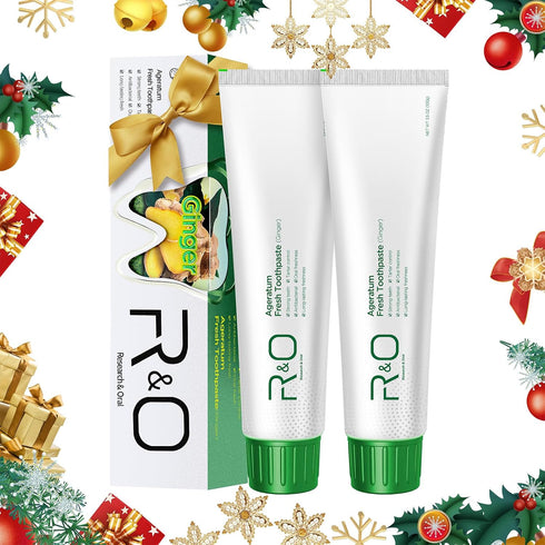 Le Vital 3.53 oz Hygiene(2 Pack) R&O Long-Lasting Fresh Ginger Mint Toothpaste, - Removes Dental Plaque, Relieves Oral