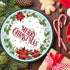SHEPAILAI 25 25Pcs) Christmas Paper Plates Disposable Plates Holly leaf Dinner Tableware Kit Serve Guests Xmas Dessert